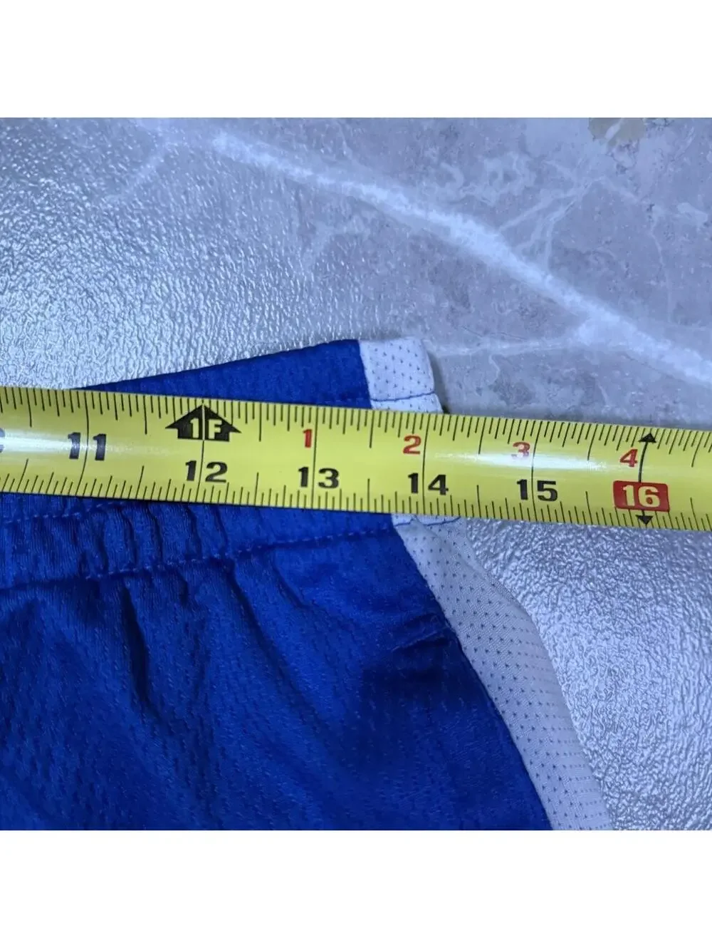 Royal Blue White Mesh Basketball Shorts Y2K Athletic Streetwear